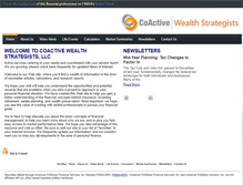 Tablet Screenshot of coactivewealthstrategists.com